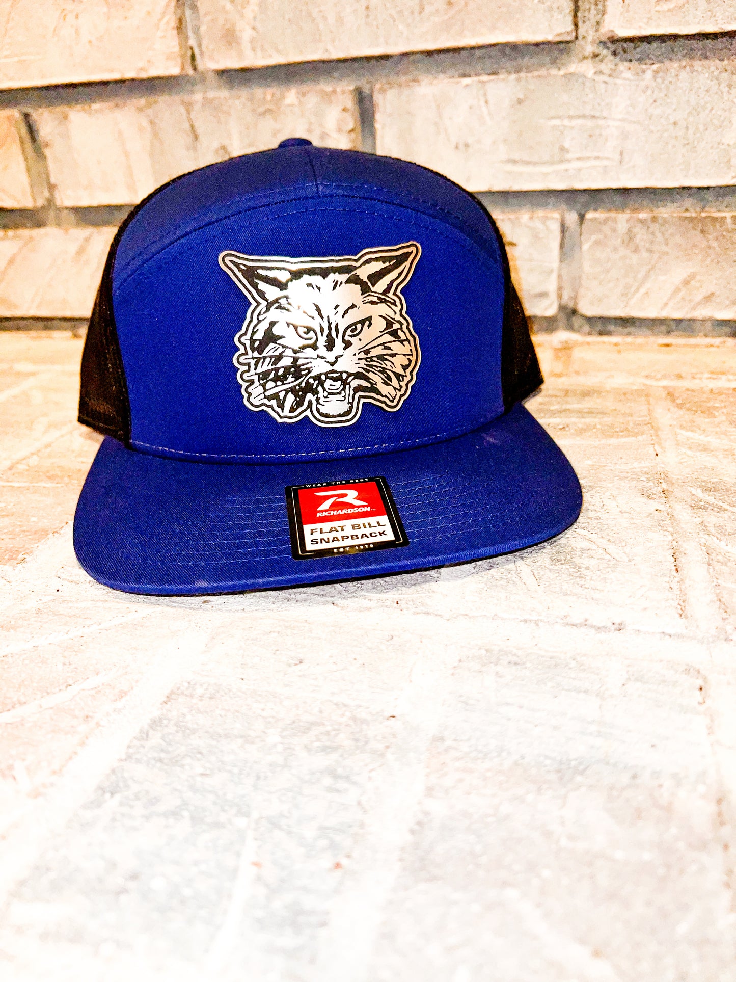 Wildcat Nation Laser Engraved Faux Steel/Aluminum Patch Hat