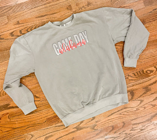 Game Day/ Alabama embroidered sweatshirt